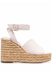 Paloma Barceló Clama jute-wedge sandals - Rosa