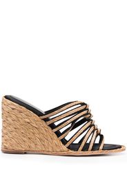 Paloma Barceló raffia open-toe sandals - Toni neutri