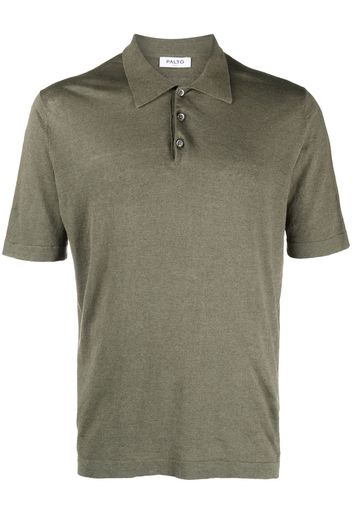 Paltò piqué long-sleeve polo shirt - Verde