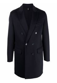 Paltò double breasted short coat - Blu