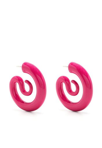 Panconesi Serpent hoop earrings - Rosa