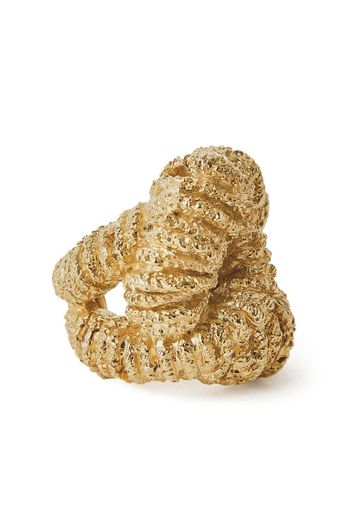 Paola Sighinolfi Era textured knot-shaped ring - Oro