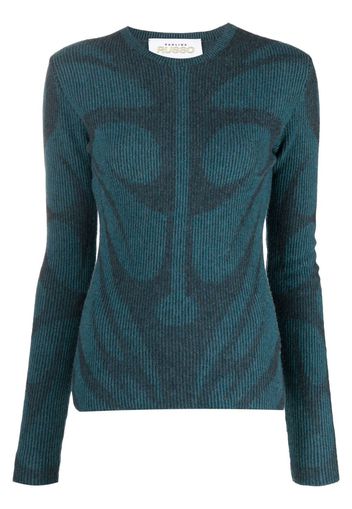 Paolina Russo two-tone wool jumper - Blu