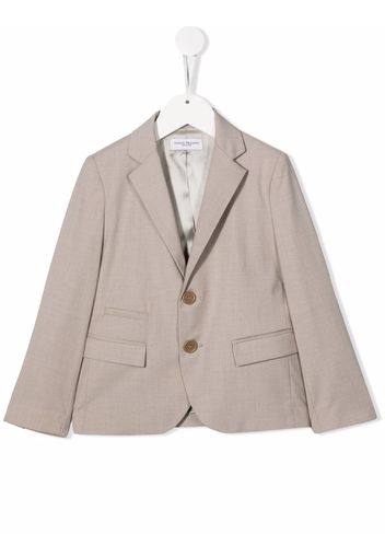 Paolo Pecora Kids fitted single-breasted blazer - Toni neutri