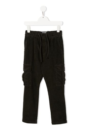 Paolo Pecora Kids straight-leg cargo trousers - Verde