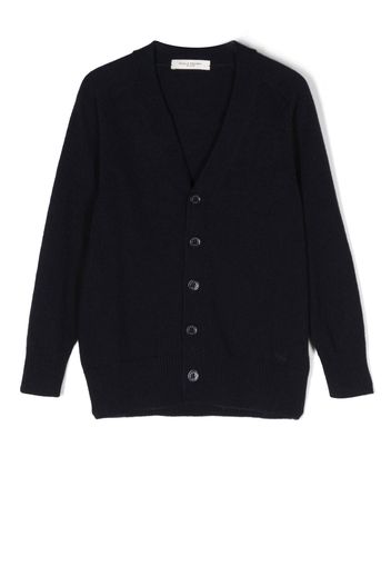 Paolo Pecora Kids Cardigan con ricamo - Blu