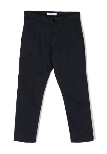 Paolo Pecora Kids slim-cut leg chino trousers - Blu