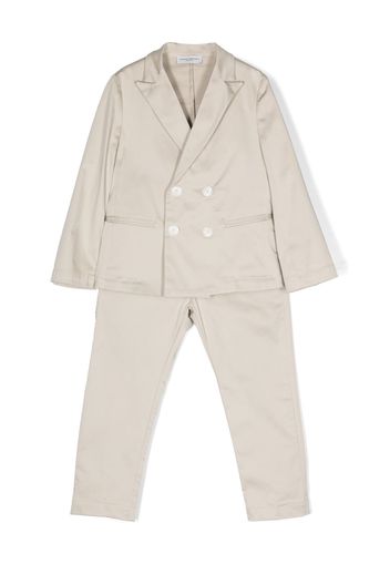 Paolo Pecora Kids two-piece cotton suit - Toni neutri