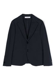 Paolo Pecora Kids single-breasted cotton blazer - Blu