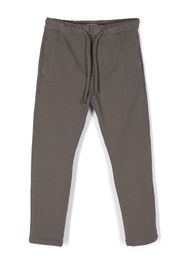 Paolo Pecora Kids stretch-cotton drawstring trousers - Grigio