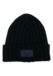 Paolo Pecora Kids ribbed-knit wool-blend beanie - Blu