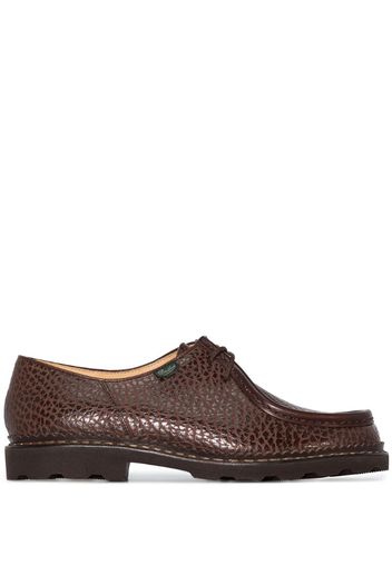 brown Michael Bison leather lace-up shoes