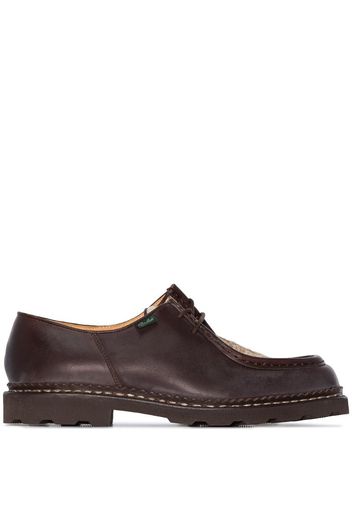 brown Michael Poils Café leather and pony hair shoes