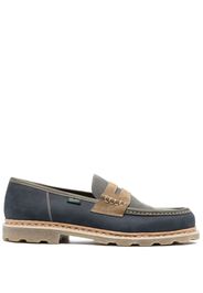 Paraboot three-tone suede penny loafers - Blu