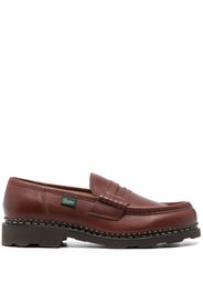 Paraboot logo-tag calf-leather loafers - Marrone