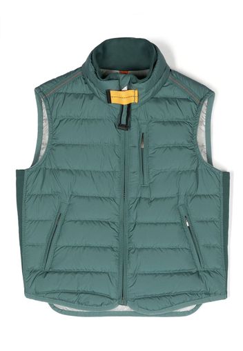 Parajumpers Kids logo-patch padded gilet - Verde