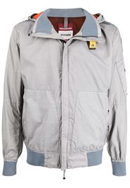 Parajumpers crinkled zip-up hooded jacket - Argento