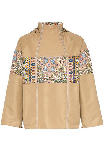 paisley-print zipped jacket