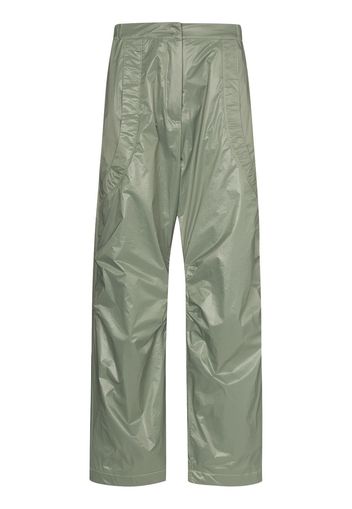 Paria Farzaneh high-waist straight-leg trousers - Verde