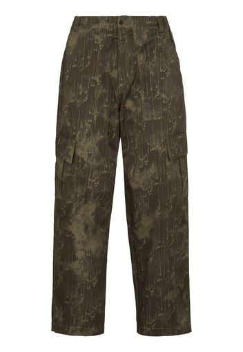 Paria Farzaneh camouflage straight-leg trousers - Verde