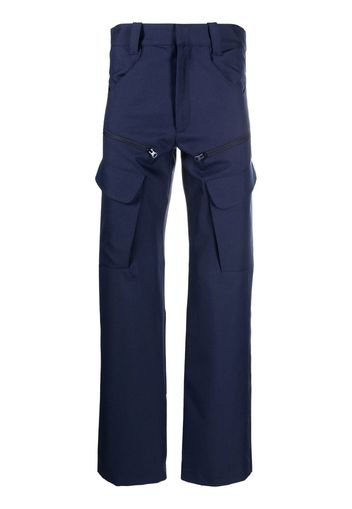 Paria Farzaneh straight-leg utility trousers - Blu