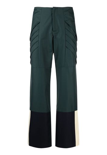 Paria Farzaneh Pantaloni Multi Motor con inserti - Verde