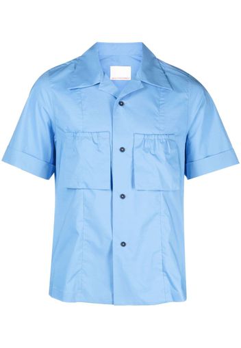 Paria Farzaneh chest-pockets short-sleeve shirt - Blu