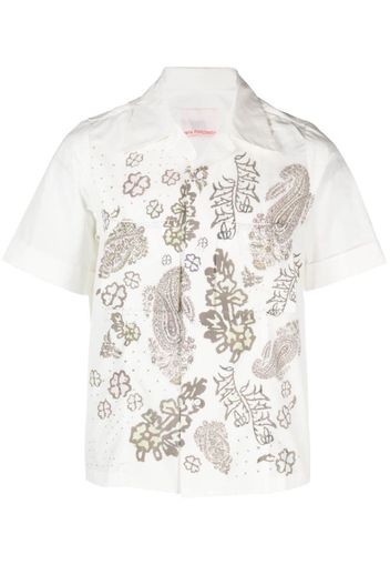 Paria Farzaneh Safari short-sleeve shirt - Bianco