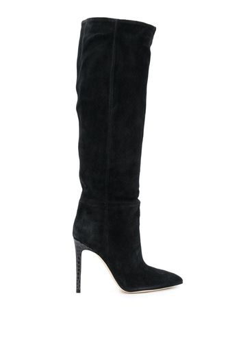 pointed toe knee-high boots