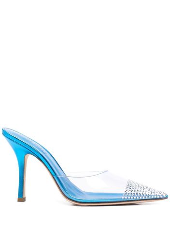 Paris Texas transparent crystal sandals - Blu