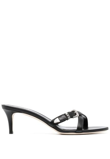 Paris Texas Regina Western 55mm mules - Nero