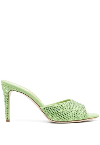 Paris Texas crystal-embellished 80mm sandals - Verde