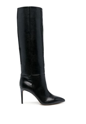 Paris Texas 100mm leather stiletto boots - Nero