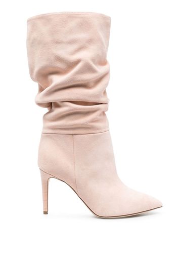 Paris Texas 95mm slouchy suede boots - Rosa