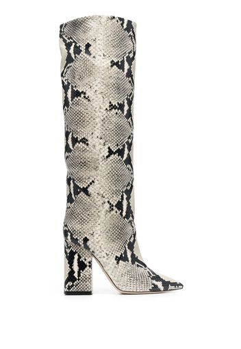 Paris Texas python-print 120mm boots - Toni neutri