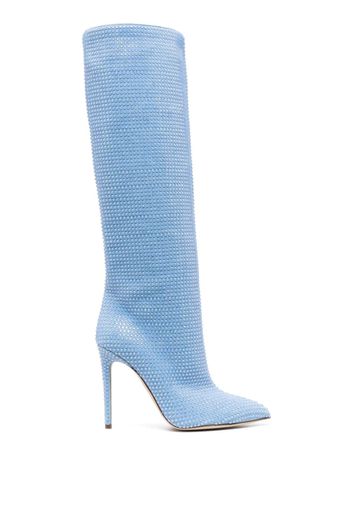 Paris Texas Holli 105mm stiletto boots - Blu