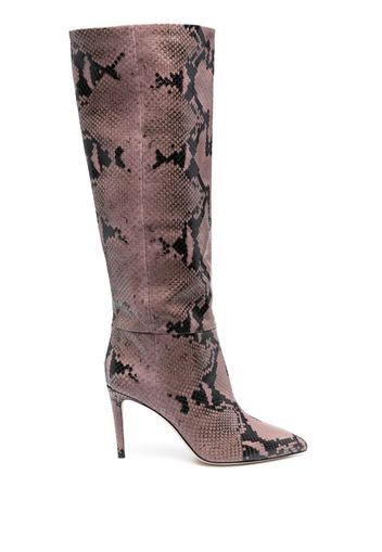 Paris Texas 90mm crocodile-embossed boots - Viola