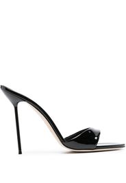 Paris Texas Lidia 105mm patent-leather mules - Nero