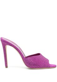 Paris Texas 115mm crystal-embellished suede mules - Rosa