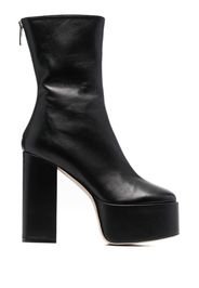 Paris Texas 135mm Lexy leather platform boots - Nero