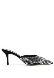 Paris Texas Hollywood 75mm crystal-embellished mules - Nero