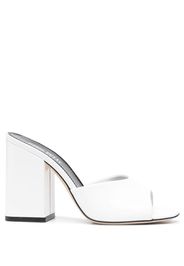 Paris Texas Anja 105mm leather mules - Bianco