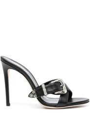 Paris Texas buckle-detail mules - Nero