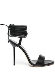 Paris Texas Guya 105mm lace-up sandals - Nero