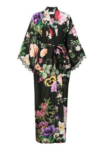 Kimono con stampa pansè