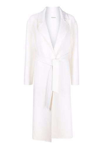 P.A.R.O.S.H. long belted wool coat - Bianco