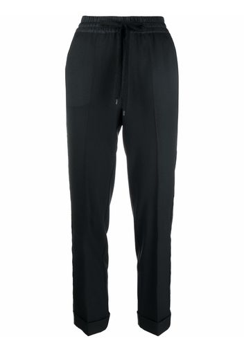 P.A.R.O.S.H. drawstring virgin wool trousers - Nero