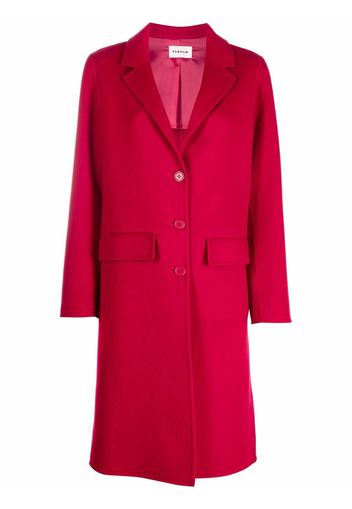 P.A.R.O.S.H. fitted single-breasted coat - Rosso