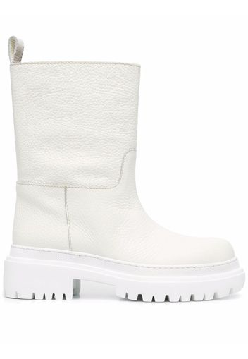 P.A.R.O.S.H. leather ankle boots - Bianco