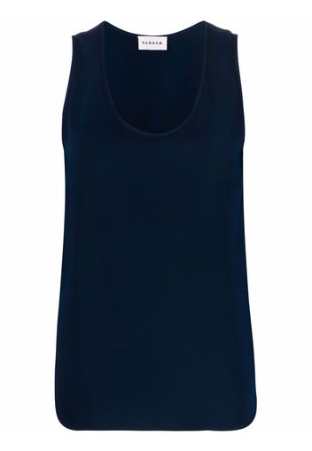 P.A.R.O.S.H. scoop-neck sleeveless blouse - Blu